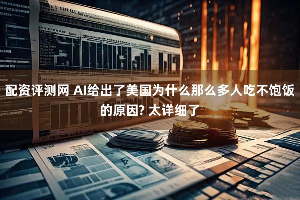 配资评测网 AI给出了美国为什么那么多人吃不饱饭的原因? 太详细了